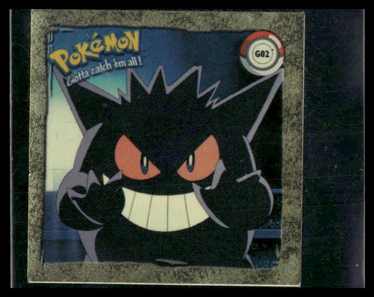 Gengar #G02 gold textured sticker 1999 artbox LP