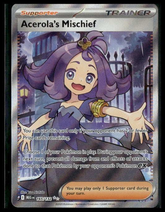 Acerola's Mischief #165/132 Mega Evolution NM