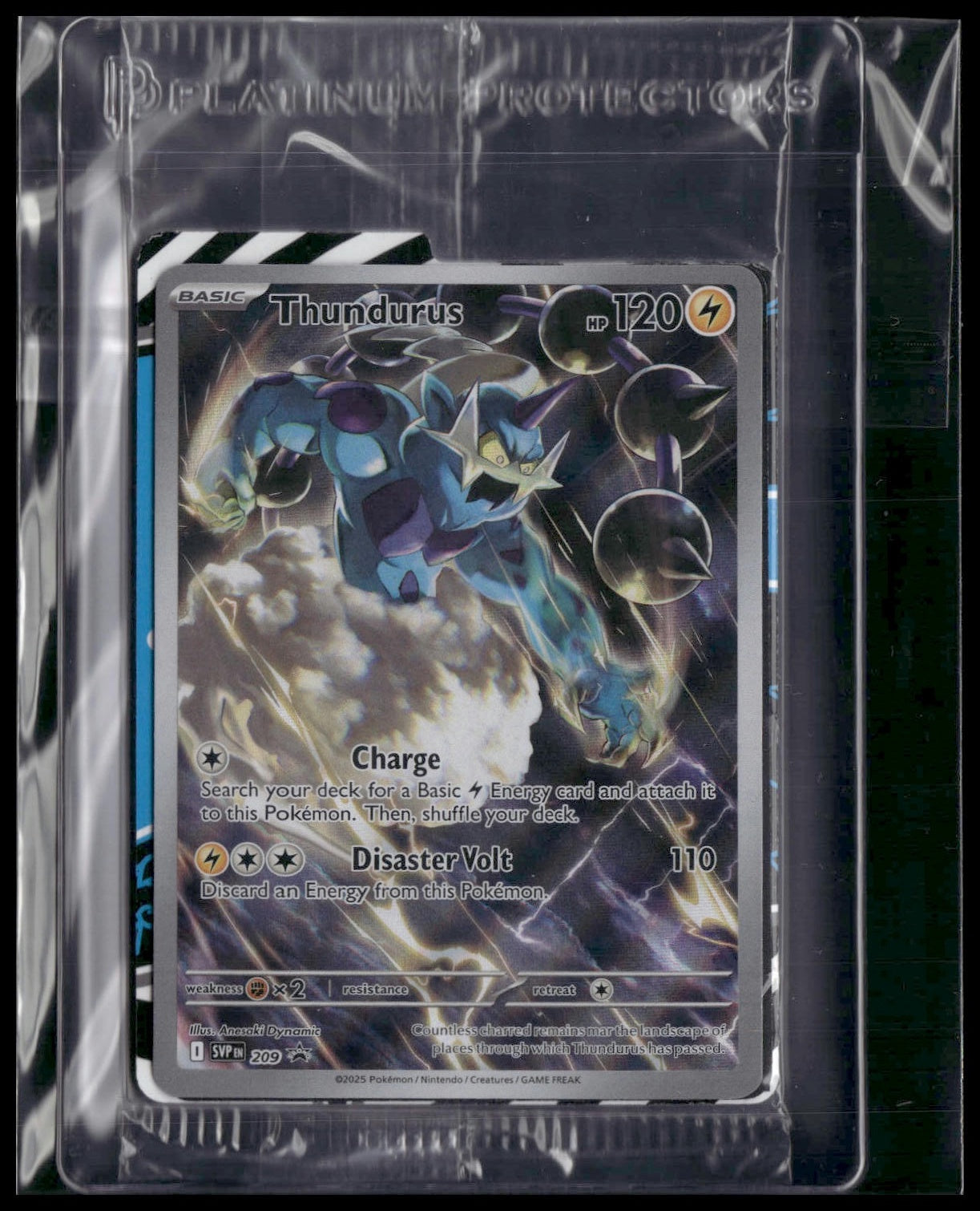 Thundurus #209 SEALED Black Bolt ETB Promo NM
