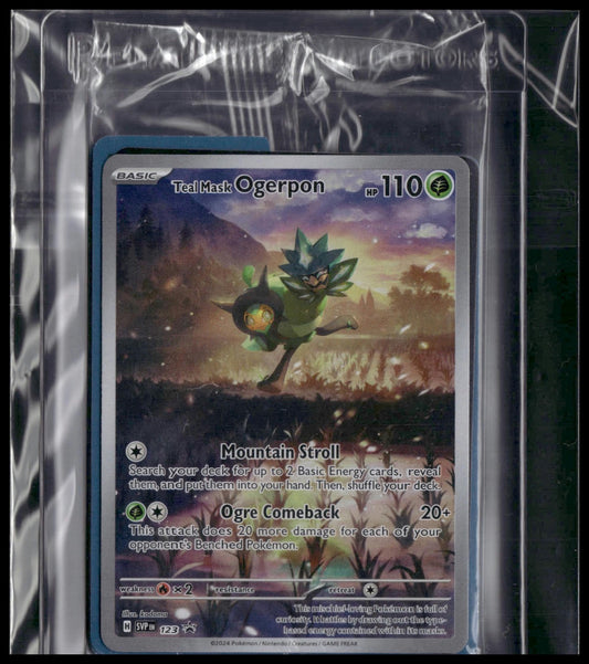 Teal Mask Ogerpon #123 SEALED Twilight Masquerade ETB Promo NM