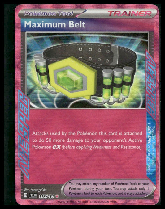 Maximum Belt #117/131 Prismatic Evolutions NM