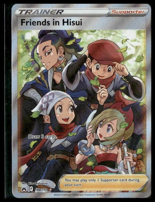 Friends in Hisui (Full Art) #148/159 Crown Zenith NM