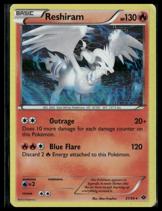 Reshiram #21/99 Next Destinies HP