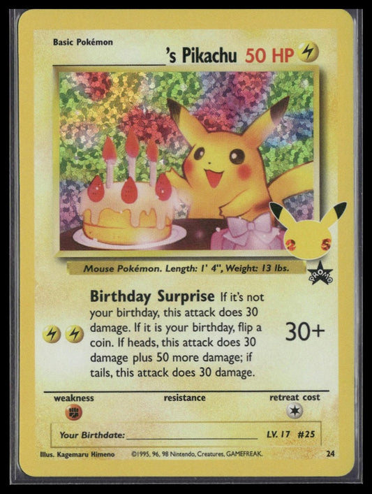 ______'s Pikachu #24/53 Celebrations: Classic Collection NM