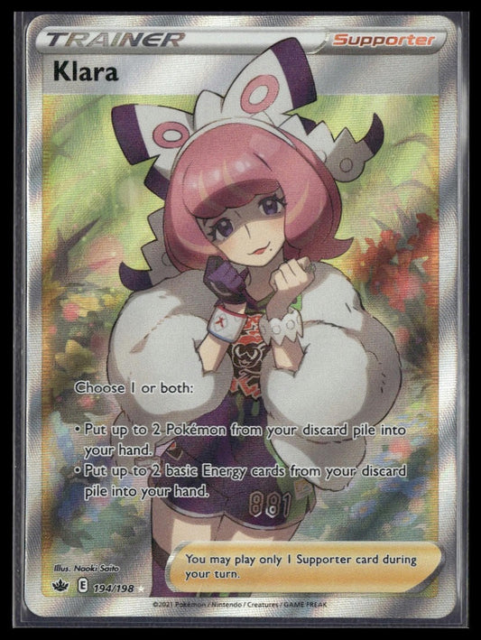 Klara (Full Art) #194/198 Chilling Reign NM