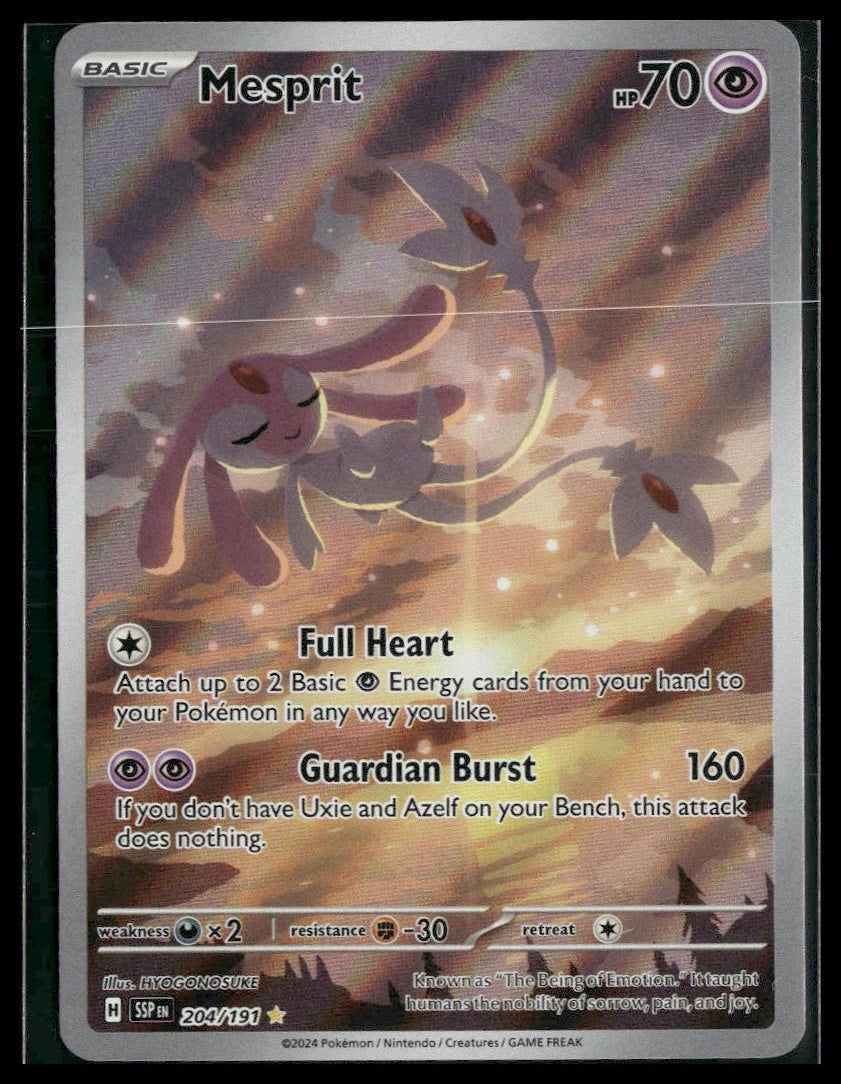Mesprit #204/191 Surging Sparks NM