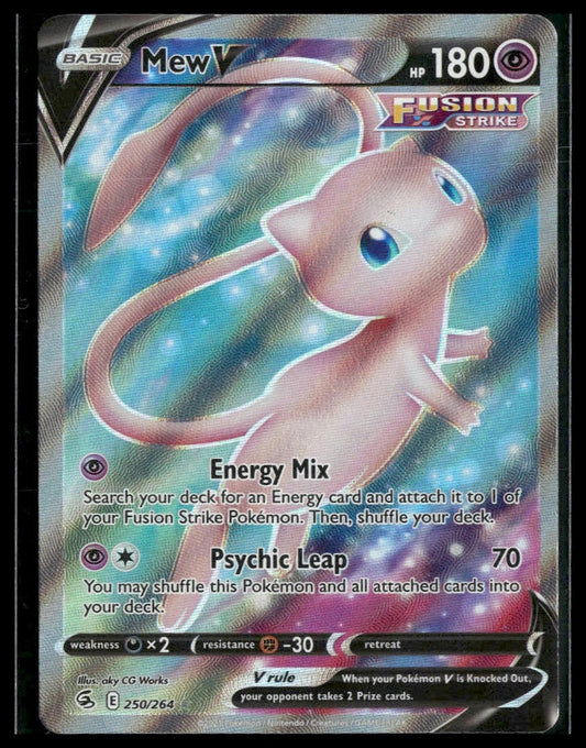 Mew V (Full Art) #250/264 Fusion Strike VLP