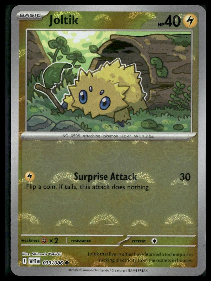 Joltik (Poke Ball) #033/086 White Flare NM