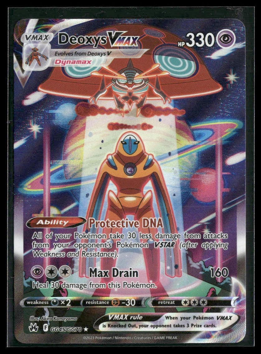 Deoxys VMAX #GG45/GG70 Crown Zenith: Galarian Gallery NM