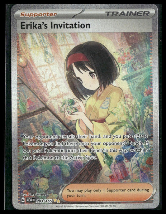Erika's Invitation #203/165 Scarlet & Violet 151 NM