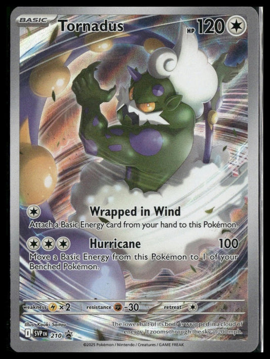 Tornadus #210 White Flare ETB Promo NM