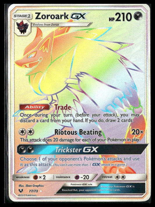 Zoroark GX (Secret) #77/73 Shining Legends LP