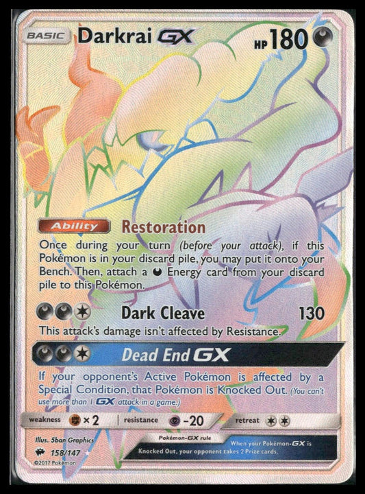 Darkrai GX (Secret) #158/147 SM - Burning Shadows LP
