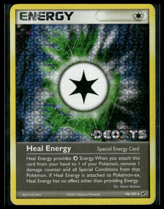 Heal Energy #94/107 Reverse Holo STAMP Deoxys MP