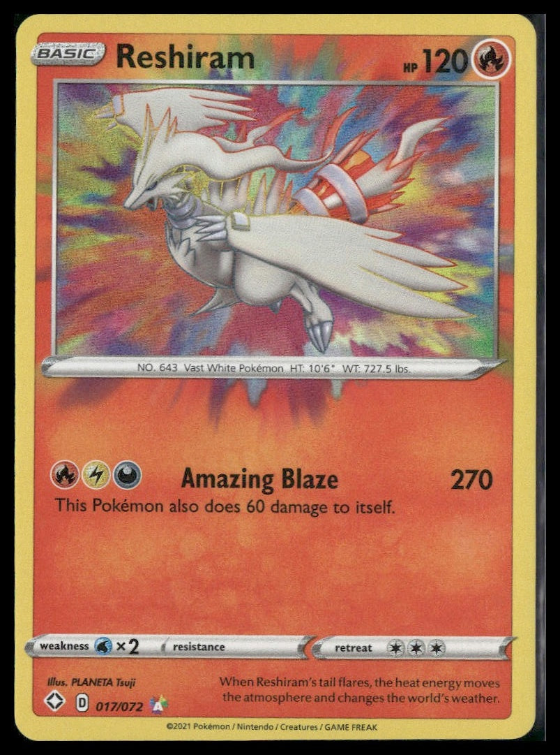 Reshiram #017/072 Shining Fates NM