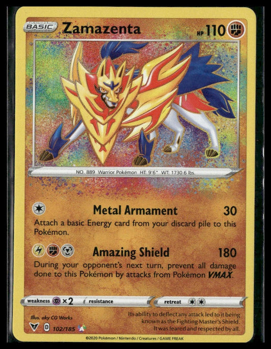 Zamazenta #102/185 Vivid Voltage NM