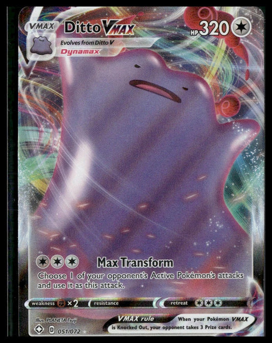 Ditto VMAX #051/072 Shining Fates NM