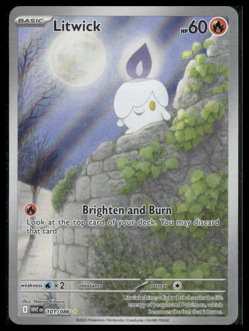 Litwick #101/086 White Flare NM