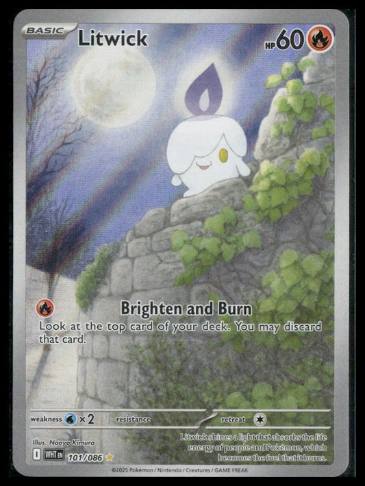 Litwick #101/086 White Flare NM