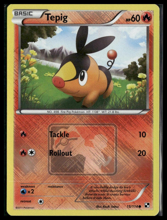 Tepig #015/114 Crosshatch League Promo Black and White LP