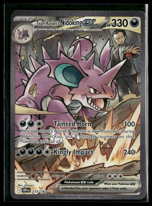 Team Rocket's Nidoking ex #233/182 Destined Rivals VLP
