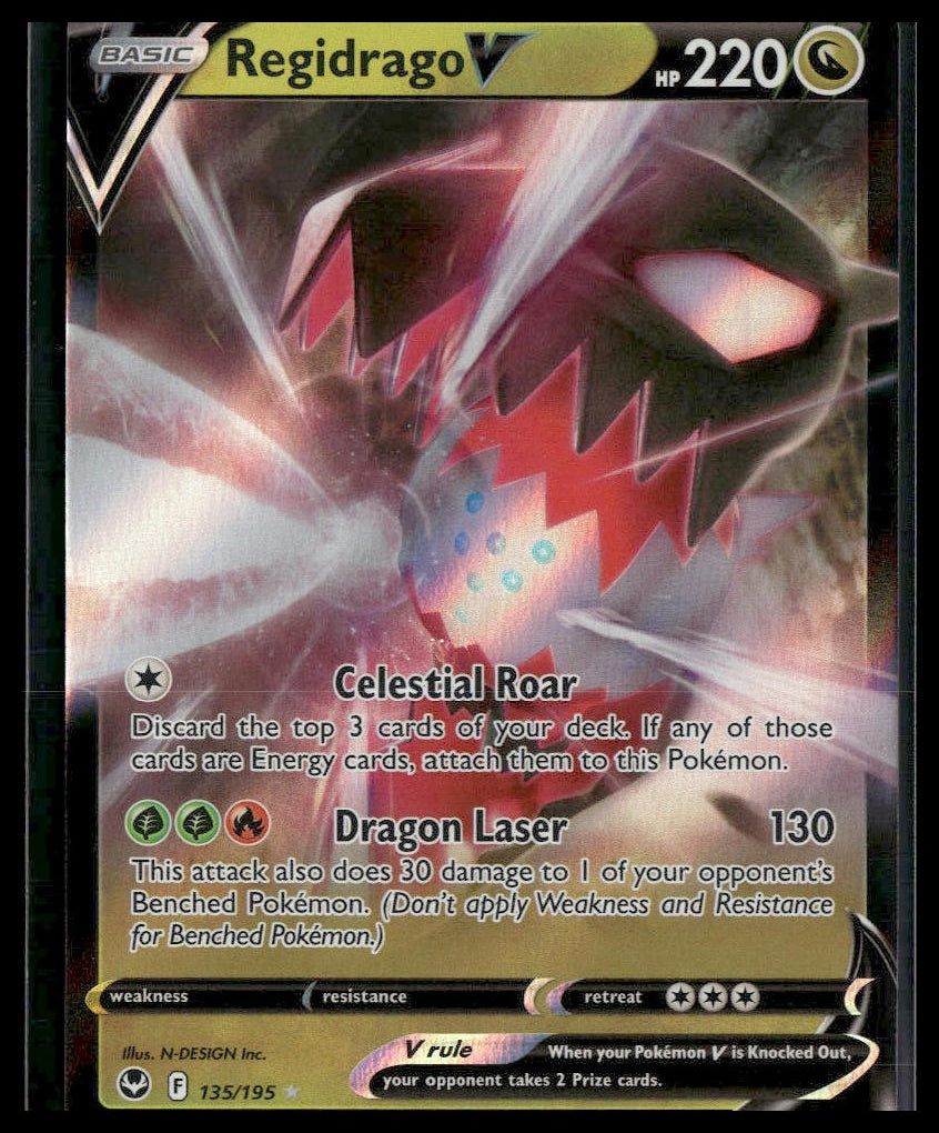 Regidrago V #135/195 Silver Tempest VLP