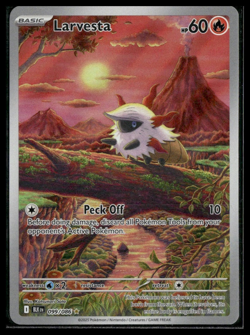 Larvesta #099/086 Black Bolt NM