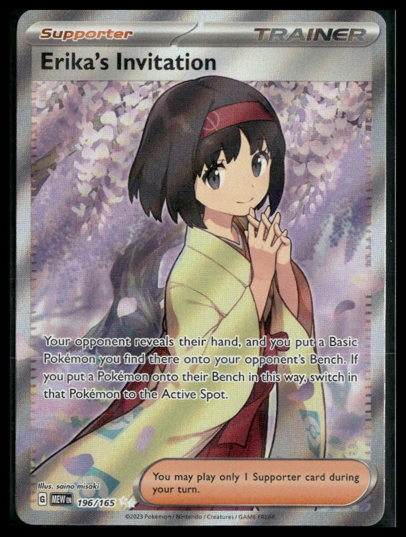 Erika's Invitation #196/165 Scarlet & Violet 151 NM