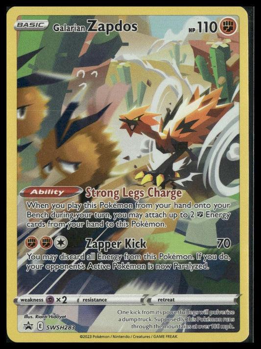 Galarian Zapdos #SWSH283 Crown Zenith Tin Promo LP
