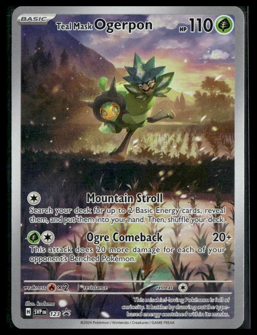 Teal Mask Ogerpon #123 Twilight Masquerade ETB Promo VLP
