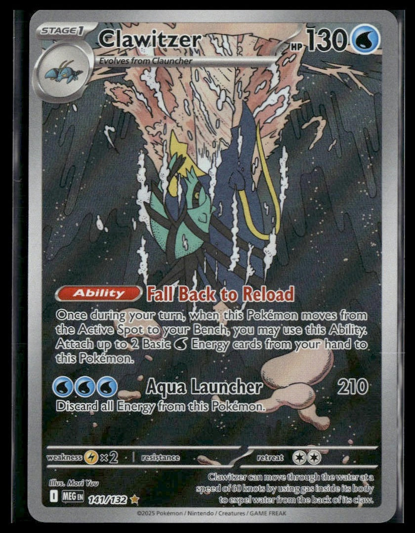 Clawitzer #141/132 Mega Evolution NM