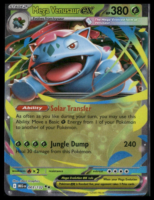 Mega Venusaur ex #003/132 Mega Evolution NM