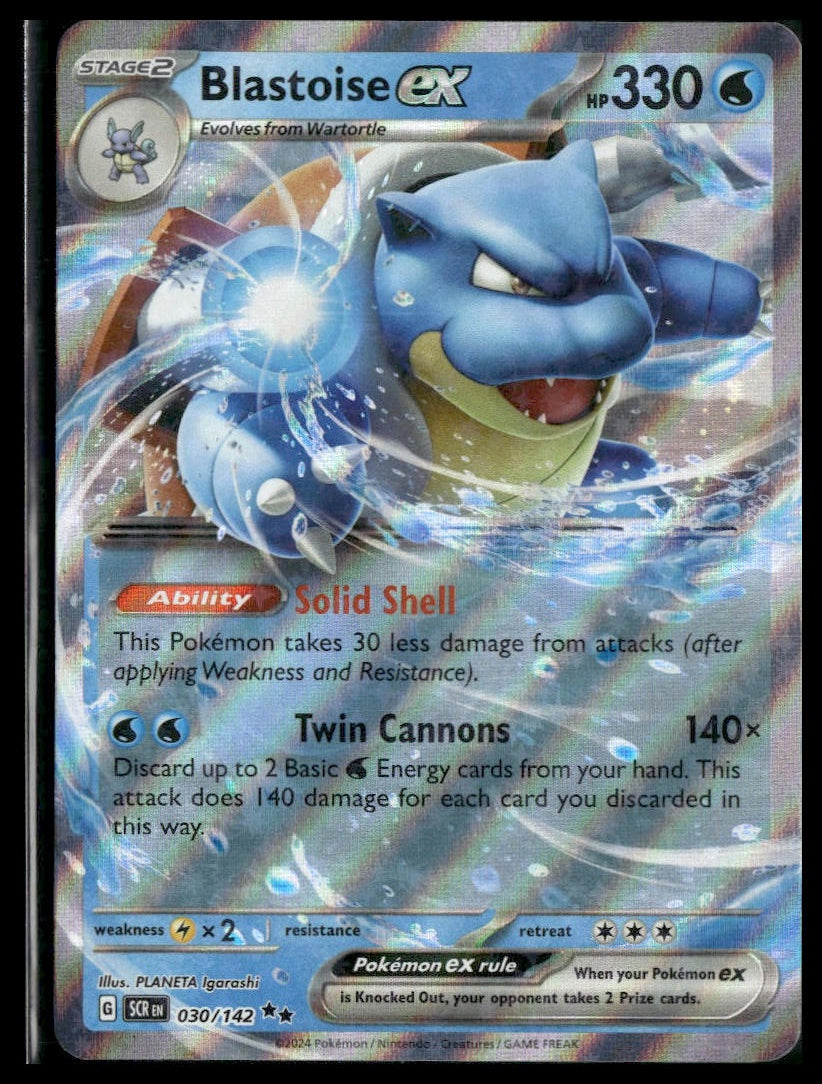 Blastoise ex #030/142 Stellar Crown NM