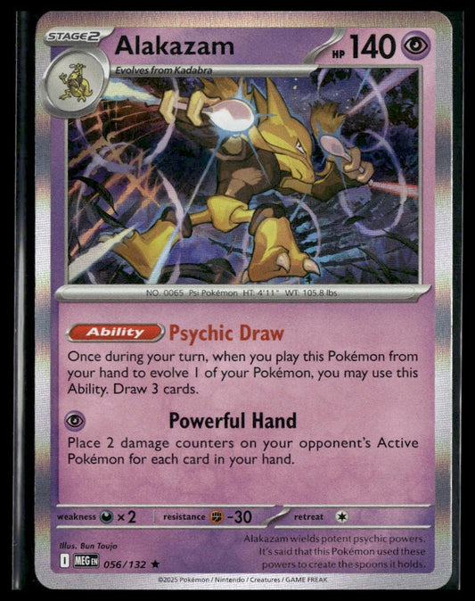 Alakazam #056/132 Mega Evolution NM