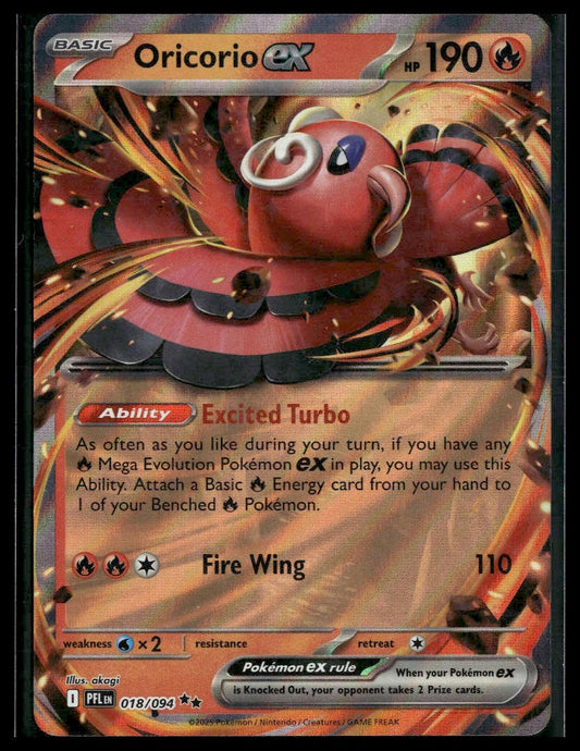 Oricorio ex #18/94 Phantasmal Flames NM