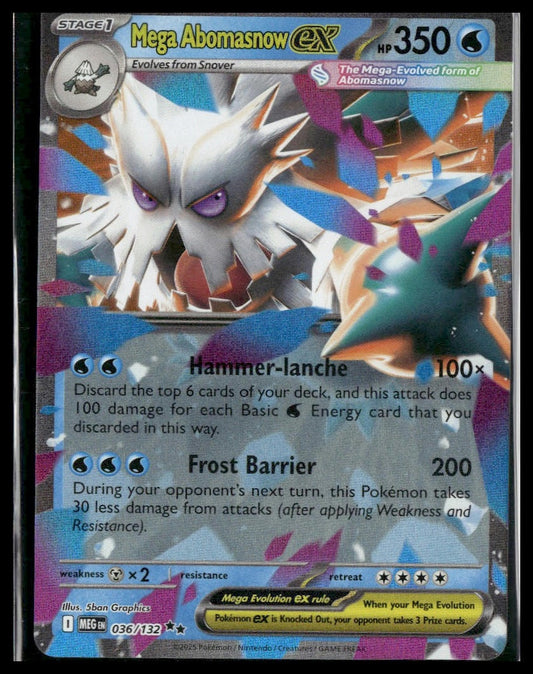 Mega Abomasnow ex #036/132 Mega Evolution NM