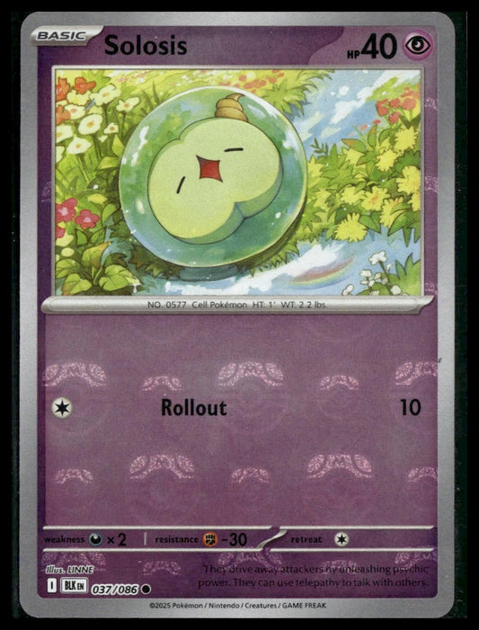 Solosis (Master Ball) #037/086 Black Bolt NM