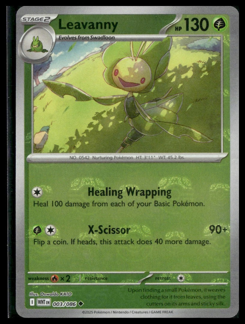 Leavanny (Master Ball) #003/086 White Flare NM