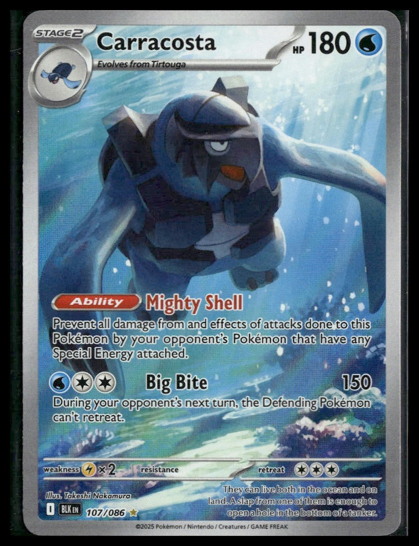 Carracosta #107/086 Black Bolt NM