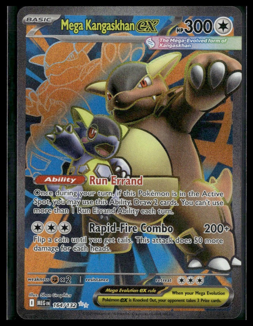 Mega Kangaskhan ex #164/132 Mega Evolution NM