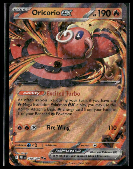 Oricorio ex #018/094 Phantasmal Flames NM
