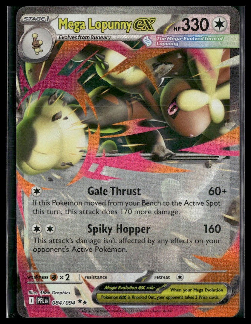 Mega Lopunny ex #84/94 Phantasmal Flames VLP