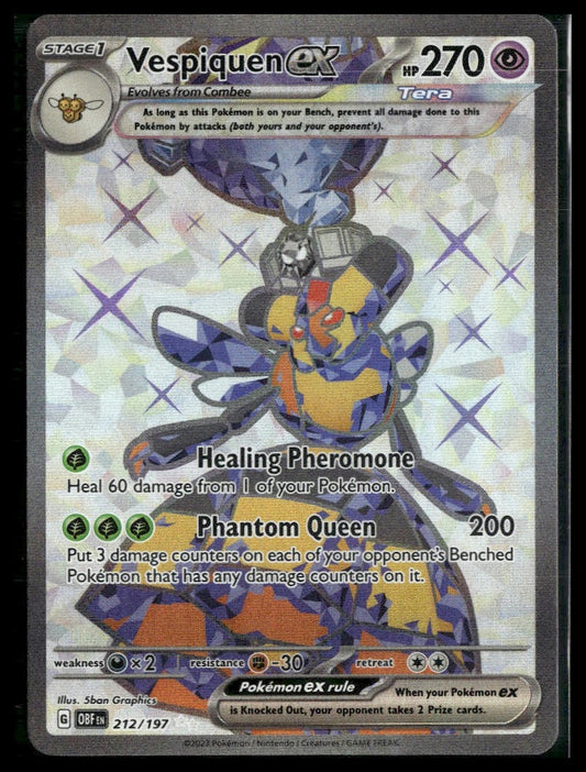 Vespiquen ex #212/197 Obsidian Flames NM