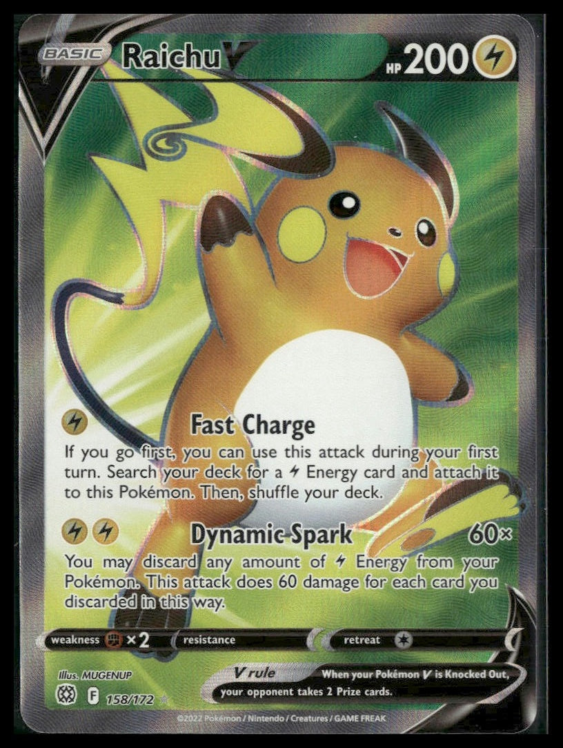 Raichu V (Full Art) #158/172 Brilliant Stars VLP