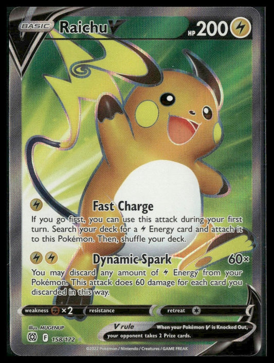 Raichu V (Full Art) #158/172 Brilliant Stars VLP
