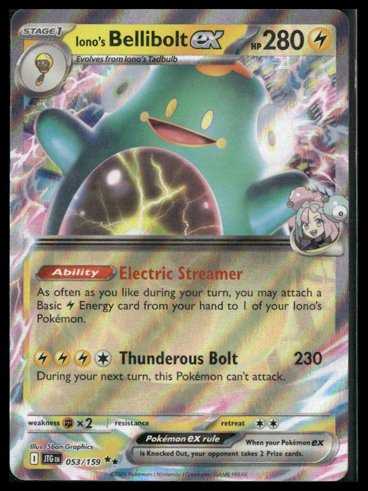 Iono's Bellibolt ex #053/159 Journey Together NM
