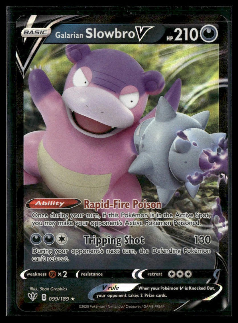 Galarian Slowbro V #099/189 Darkness Ablaze NM