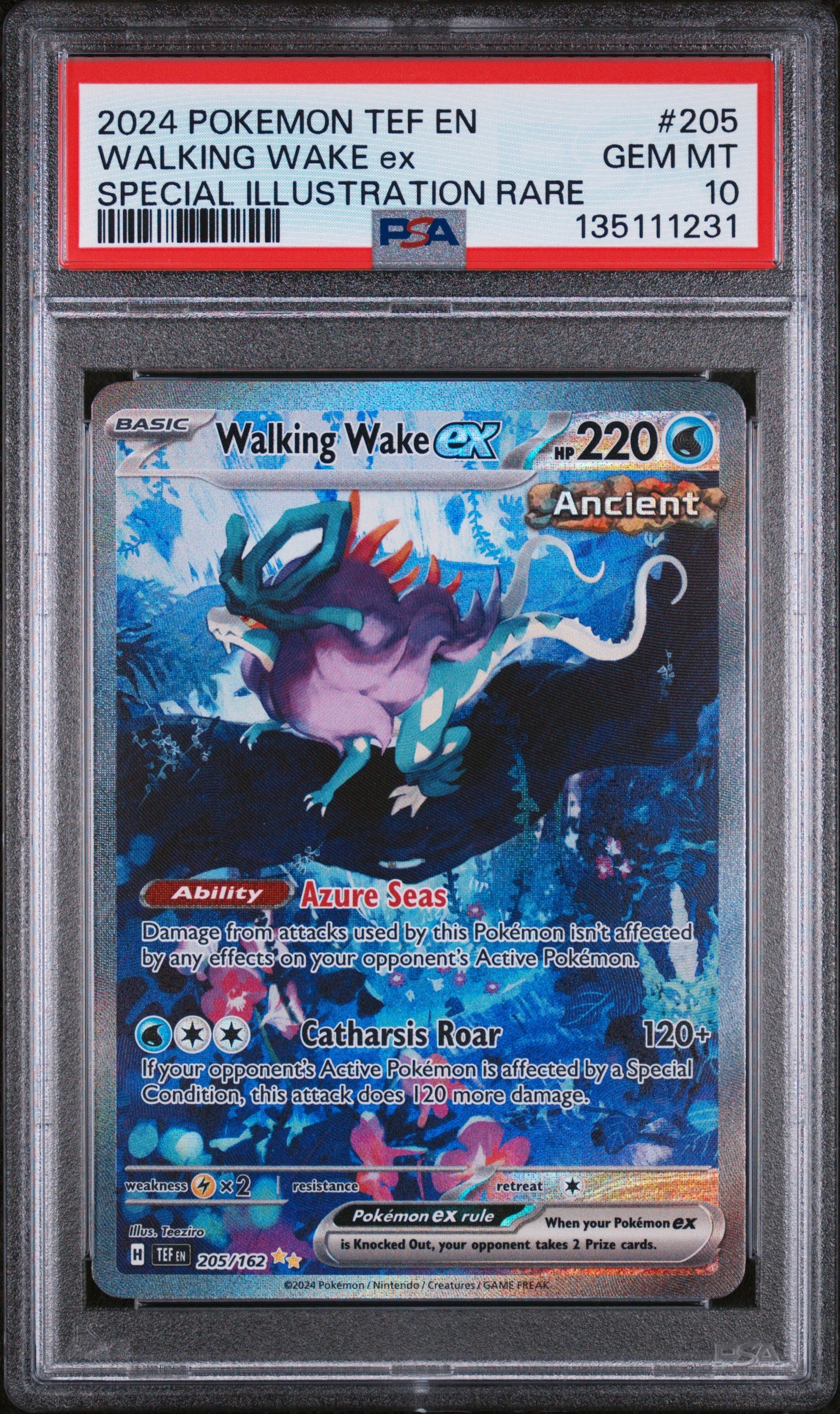PSA 10 Walking Wake ex #205 Temporal Forces