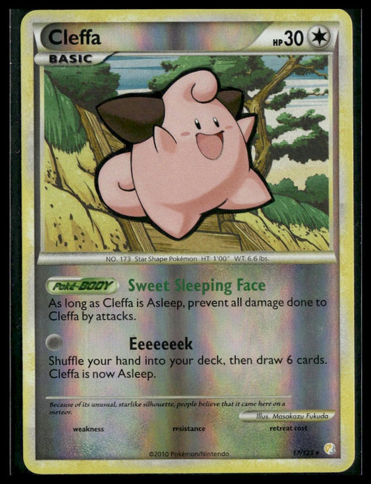 Cleffa #17/123 Reverse Holo HeartGold SoulSilver LP