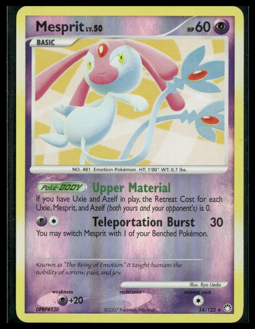 Mesprit #14/123 Reverse Holo Mysterious Treasures LP